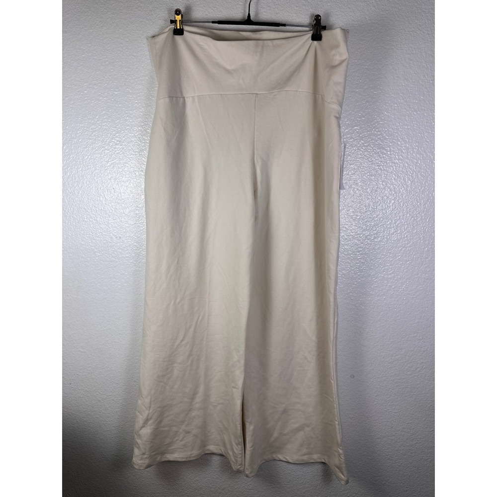 Isabel by Ingrid‎ & Isabel Maternity Wide Leg Pants Cream XXL NWT